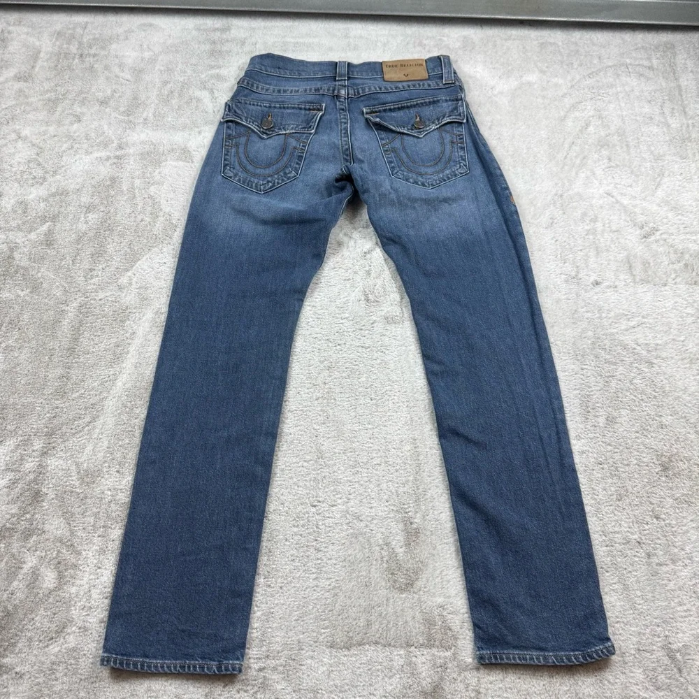 True Religion Ricky relaxed straight jeans men’s size‎ tag 28 blue indigo 30x31